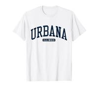 Urbana Illinois IL College University Style Navy T-Shirt