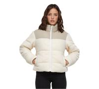 UrbanClassics Ladies Short Sherpa Mix Puffer Quilted Jacket