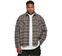 Urbanclassics Shirt Casual Boxy Kane Check 100% Cotton Collar Men