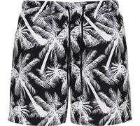 Urbanclassics Swim Shorts Pattern Palm Flamingo Floral Crazy