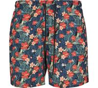 Urbanclassics Swim Shorts Pattern Palm Flamingo Floral Crazy