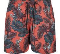 Urbanclassics Swim Shorts Pattern Palm Flamingo Floral Crazy