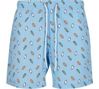 Urbanclassics Swim Shorts Pattern Palm Flamingo Floral Crazy