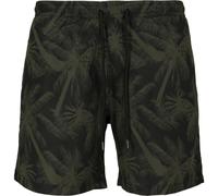 Urbanclassics Swim Shorts Pattern Palm Flamingo Floral Crazy