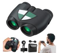 URBANCOAST 15x32 Compact Binoculars for Adults and Kids, High Power Lightweight Small Binoculars with Phone Adapter for Concert Cruise Ship Hiking Bird Watching Travel Safari Viewing Football Sports
