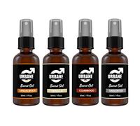Urbane Men Beard Oil For Men Set of 4 - Premium Beard Kit with Sandalwood, Vanilla, Cedarwood, Unscented Essential Oils - Moisturising Beard Conditioner Gift Set