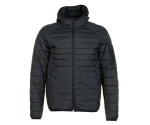 Urbanex Full Zip Hooded Padded Jacket Black, 48 - Medium