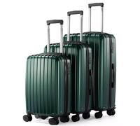 UrbanExporer Luggage Set, 20in/24in/28in, Green, 3Pc(20/24/28)
