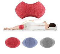 UrbanHomes Leg Pillow, Memory Foam Knee Pillow, Ergonomic Side Sleeper Pillow, Kneepillow Leg Support Cushion Pain Relief Back, Knee, Hip, Joint Pain with Removable and Washable Cover, Coral-Red