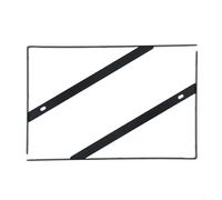 UrbanHui 2 Metal Shelf Brackets For Home Storage And Display, Heavy Duty Cold Rolled Steel Right Angle Supports(Black 12inch)
