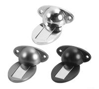 UrbanHui 2Pcs Magnetic Door Stopper-Offering No Drill Installation Using Or Screws, Designed To Secure Doors And Prevent Sudden Closing(silver)