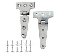 UrbanHui 316 Stainless Steel T Hinges Designed For Heavy Applications, Perfect For Marine Environments, Includes Screws For Installation