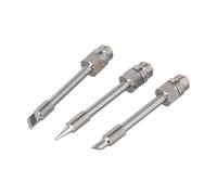 UrbanHui 3PCS 510 Interface Soldering Iron Tips for Mini Portable Soldering Iron, 2" x 0.27", M7 x 0.5mm Thread, Copper Core with Silver Plating