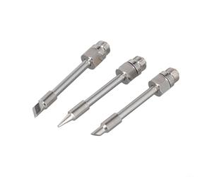 UrbanHui 3PCS 510 Interface Soldering Iron Tips for Mini Portable Soldering Iron, 2" x 0.27", M7 x 0.5mm Thread, Copper Core with Silver Plating