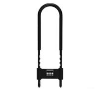 UrbanHui 4 Digit Combination Padlock With Heavy Duty Adjustable U Shackle For Use With For Bicycles, E Bikes And More(270 U-shaped lock)