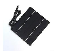 UrbanHui 6W 6V Monocrystalline Solar Panel, Solar Charging Board with DC5521 Output and Extension Cable for Outdoor Garden Security Camera
