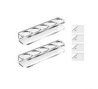 UrbanHui Acrylic Small Bottle Storage Holder Transparent Organizer Rack For Kitchen Bathroom Crafts Room Vertical Space Saving Easy Clean Sturdy Construction