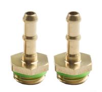 UrbanHui Adjustable Stainless Steel Wand With Lock Lever And Dual Brass Barbs For Customized Spraying Experience(2pcs 1/4in)