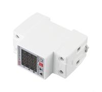 UrbanHui Adjustable Voltage Current Under Voltage Protective Device, 63A 230V, 3IN1 Display, Din Rail, KWH Red Blue