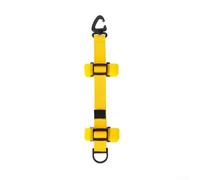 UrbanHui Backpack Accessory Strap With Swivel Hook Mechanism And D Ring Base Designed For Abrasion Resistant Performance On Long Distance Hikes(Yellow)