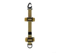 UrbanHui Backpack Accessory Strap With Swivel Hook Mechanism And D Ring Base Designed For Abrasion Resistant Performance On Long Distance Hikes(Khaki)