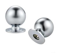 UrbanHui Bronze Hardware Cabinet Knobs Crafted from Zinc Alloy, Designed to Enhance Furniture Aesthetics and Provide A Functional Grip for Kitchen and Bathroom Cabinets(Bright Chromium)