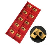 UrbanHui Carbide Milling Insert APMT1135 PDER DP5320 10-Pack for Steel BAP 300R, High Rigidity, Long Service Life, CNC Toolholding