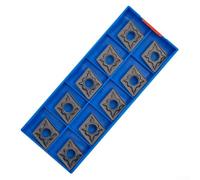 UrbanHui Carbide Turning Inserts CNMG 120408-HM 10 Pack, PC9030 Grade for P/M/K Type Materials, Reduced Cutting Force with Optimized Geometry