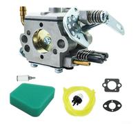 UrbanHui Carburetor for 32cc Chainsaw Models 3200 3210 3214 3216, Metal Fuel Mixer with Gaskets Filter and Pipe, Heavy Duty Replacement Part