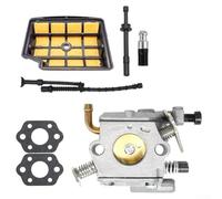 UrbanHui Carburetor Kit For MS200, MS200T, 020T, 020 Chainsaws - C1Q-S126B With Air Filter & Fuel Pipe, 7-Piece Metal-Plastic Replacement