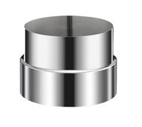 UrbanHui Chimney Pipe Reducer Stainless Steel Component For Stove Pipes With Diameter Transition From 120 Mm To 50 Mm(10cm to 12cm)
