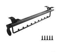 UrbanHui Clothes Hanger Rail, Aluminum Alloy and Cold Rolled Steel Telescopic Design Easy Installation Space Saving Solution (500mm)