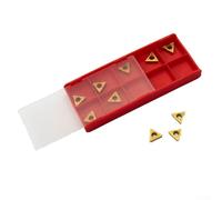UrbanHui CNC Lathe Blades TCMT110204 US735 Carbide Inserts High Durability Accuracy Tight Tolerance Quick Change 10Pcs For Finishing Large-Scale Cutting