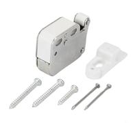 UrbanHui Cold Rolled Steel Mini-Touch Latch Automatic Spring Push Catch with Nylon Roller for Cabinet and Cupboard Doors