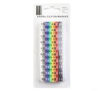 UrbanHui Colorful Cable Markers CType Number Tag Label, Easy Cable Identification, Pack Of 100, Plastic Material(1.5mm)