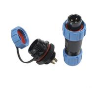UrbanHui Compatible SP13 IP68 AviationPlug and Socket, Waterproof Inline Connector with Screw Solder Terminals, 2-7 Pin for Industrial Cable 4-6mm(3 Pin)