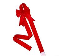 UrbanHui Decorative Satin Bow And Ribbon Set For Weddings, Holiday Use, And Everyday Environments To Create A Warm And Elegant Atmosphere(red door hung)