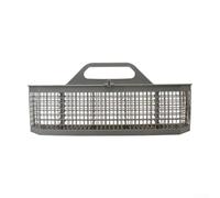 UrbanHui Dishwasher Cutlery Basket Grey Plastic Utensil Holder with Comfortable Handles and Space Saving Design for Efficient Kitchen Organisation