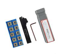 UrbanHui Efficient Lathe Turning Tool Holder MSDNN1616H12 + 10PCS SNMG432 BP010 Carbide Insert