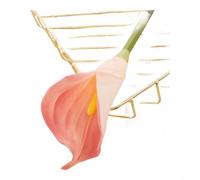 UrbanHui Elegant Artificial Calla Lily Bouquet 67cm Long Stem Flowers Home Office Decoration Realistic Looking Arrangement Wedding Table Centerpiece(Pink)