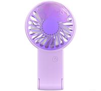 UrbanHui Foldable USB For MINI Desk Fan With 3 Speed Modes 90 Degree Tilt Function And Rechargeable Internal Battery For Mobile Cooling Needs(Y22 Pink)
