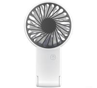 UrbanHui Foldable USB For MINI Desk Fan With 3 Speed Modes 90 Degree Tilt Function And Rechargeable Internal Battery For Mobile Cooling Needs(Y22 White)