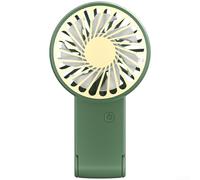 UrbanHui Foldable USB For MINI Desk Fan With 3 Speed Modes 90 Degree Tilt Function And Rechargeable Internal Battery For Mobile Cooling Needs(Y22 Green)