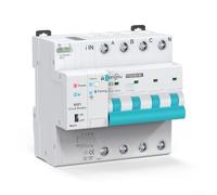 UrbanHui For Tuya WiFi Smart Circuit Breaker Metering Timer Remote Control Overload Protection for Smart Life App 63A 145V-295V(4P)