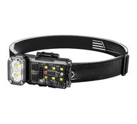 UrbanHui Head Torch Rechargeable, LED Headlamp With Three Second Hold Function Provides Full Control Over Power State Regardless Of Current Lighting Mode