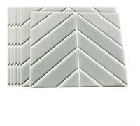 UrbanHui Iridescent Gloss Herringbone PVC Wall Decals Embodying Nordic Modern Principles For Space Enhancement(7)