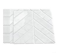 UrbanHui Iridescent Gloss Herringbone PVC Wall Decals Embodying Nordic Modern Principles For Space Enhancement(1)