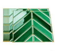 UrbanHui Iridescent Gloss Herringbone PVC Wall Decals Embodying Nordic Modern Principles For Space Enhancement(5)