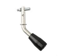 UrbanHui Iron Fireplace Door Handle Replacement Long-Lasting Metal Boiler Stove Oven Wood Burner Chimney Handle Fits 1.2cm Holes for Home Heating