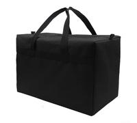 UrbanHui Large Volume Insulated Lunch Bag Cooler For Office School Picnic Camping Outdoor Use With Efficient Thermal Retention And Sturdy Carry System(Black S)